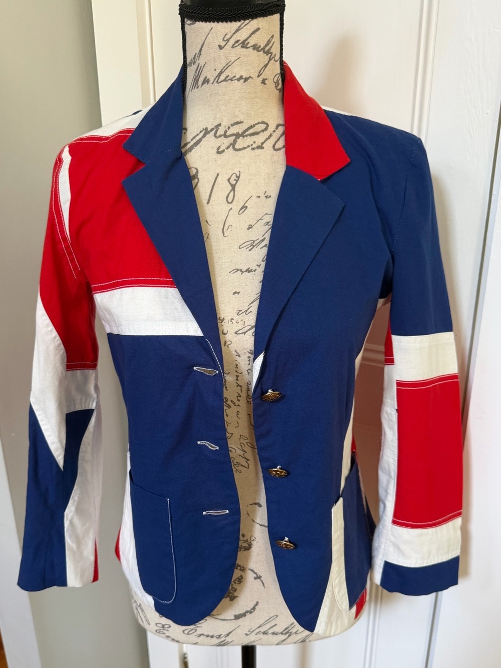 Rare Topshop Union Jack Women's Jacket. Size: 4.